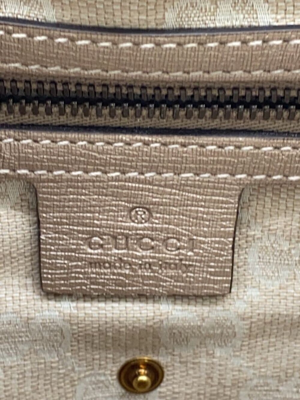 Gucci Bright Bit tote metallic gold leather horsebit - Picture 5 of 7